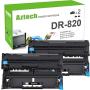 Aztech Compatible Drum Unit Replacement for Brother DR820 DR-820 DR 820 for Brother HL-L6200DW MFC-L5850DW MFC-L5900DW MFC-L6700DW MFC-L5800DW HLL6200DW HL-L5200DW HLL5100DN HLL6300DW (Black, 2-Pack)