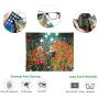 Gustav Klimt Flower Garden Ergonomic Design Mouse Pad with Wrist Support. Gel Hand Rest. Matching Microfiber Cleaning Cloth for Glasses, Cars & Electronics. Mouse Pad for Laptop, PC Computer & Mac.