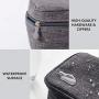 KALIM Cable Organizer Bag, Waterproof Electronic Accessories Soft Case, Traveling Wire Bag for iPad Mini Cables Phone Chargers Adapter Flash Hard Drive and More(Small/Gray)
