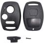 2 Pack Key Fob Keyless Entry Remote Shell Case fits Honda Civic CR-V Accord Crosstour Odyssey CR-Z Pilot Ridgeline Fit Replacement Key Fob Cover Casing (Black 2 Pack)