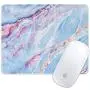 Marphe Mouse Pad Blue Marble Art Mousepad Stitch Edge Non-Slip Rubber Gaming Mouse Pad Rectangle Mouse Pads for Computers Laptop