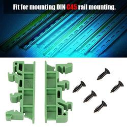 PCB Brackets, PCB Circuit Board Bracket, KPRH-175 PCB Rail Adapter Circuit Board Mounting Bracket Holder Carrier for Electronic Switching Devices, Pack of 10 Fit for mounting DIN C45 rail mounting