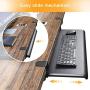 HUANUO Keyboard Tray Under Desk with C Clamp-Large Size, Steady Slide Keyboard Stand, No Screw into Desk, Perfect for Home or Office