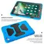 iPad Case 9.7 inch for 2017 iPad 5th Generation Case /2018 iPad 6th Generation Case/ 2016 iPad Pro Case / iPad Air 2 Case, Heavy Duty Shockproof Silicone Protect Case - Blue/Black