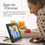 Aluratek 8 Inch Touchscreen Wifi Digital Photo Frame 16GB Memory with Built-In Clock, Calendar, Alarm, Weather, Black (AWDMPF208F)