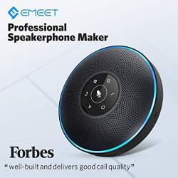 Bluetooth Speakerphone - Conference Speaker for 5-8 People Business Conference Phone 360º Voice Pickup 4 AI Microphone Self-Adaptive Conference Call Speaker Skype USB Speakerphone