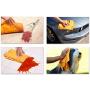 The Original Shamwow - Super Absorbent Multi-Purpose Cleaning Shammy (Chamois) Towel Cloth, Machine Washable, Will Not Scratch (8 Pack: 4 Large Orange and 4 Small Blue)