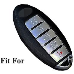 Coolbestda Silicone 5buttons Smart Key Fob Remote Skin Cover Case Protector Keyless Entry Jacket for 2018 2017 Nissan Armada Murano Rogue Maxima Altima Sedan Pathfinder KR5S180144014