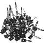 Wire Management Clips with Screw Hole (40 Pack) Adjustable Zip Ties，self Adhesive Nylon Cable Traps(Black)