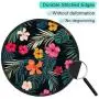 ITNRSIIET [20% Larger] Mouse Pad with Stitched Edge Premium-Textured Mouse Mat Waterproof Non-Slip Rubber Base Round Mousepad for Laptop PC Office 8.7×8.7×0.12 inches, Beautiful Floral