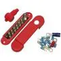 (Red) 12 Terminal Distribution Block -BUSBAR- With Ring Terminals