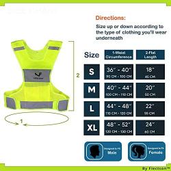 Reflective Vest for Running or Cycling (Women and Men, with Pocket, Gear for Jogging, Biking, Motorcycle, Walking)