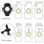 ORASK Qi Certified Fast Charging Mount Car Wireless Charger Mount Adjustable Windshield Dashboard Air Vent Phone Holder 7.5W 10W 15W for iPhone Samsung LG Nexus Motor HTC Nokia Huawei Android Phone