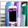 Flexible Cell Phone Holder Mount Premium Flexible Silicone That Bends in Any Direction You Choose. Great for Bike, Home, and car. (Purple)