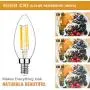 E14 LED Bulb, Dimmable with Dimmer Switch, 110v, 300 Lumens, 2700k, 4w, 40w Equivalent, Best Replacement for Halogen and Incandescent Bulb, Candelabra LED Bulbs, 4 Pack