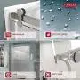 Liberty Hardware Delta, SDLCS60-BRZ-R, 48 in. to 60 in. Contemporary Sliding Shower Door Track Assembly Kit in Bronze