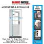 Magic Mesh Deluxe- Black- Hands Free Magnetic Screen Door, Mesh Curtain Keeps Bugs Out, Frame Hook & Loop, Hands Free, Pet & Kid Friendly- Fits Doors up to 39 x 83 Inches