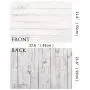 2-Pack 4 Patterns Photographic Background Rustic Wood Grainy Background Board Grunge Wood Dark&Light Color Product Photography Backdrop Food ins Style Jewelry Makeup Photo Video flatlay Background