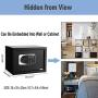 Electronic Security Safe Box, LED Digital Lock Box 0.57 Cubic Feet, 13.7 x 9.8 x 9.8 inches Key Combination Code Safe Box Steel Money Box for Home, Office, Hotel