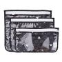 Bumkins TSA Approved Toiletry Bag, Disney Travel Bag, Quart Zip Pouch, PVC-Free, Vinyl-Free, Clear Sided, Set of 3 – Mickey Mouse Icon
