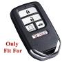 Alegender Qty(2) Black Silicone Smart Key Fob Cover Case Skin Protector Bag for 2015 2016 2017 2018 2019 2020 Honda Civic Accord Pilot CR-V CRV 5 Buttons Key Remote A2C81642600