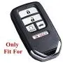 Alegender Qty(2) 5 Buttons Rubber Smart Key Fob Case Cover Remote Holder Jacket Bag Skin for 2018 2017 2016 2015 2019 Honda Accord Civic CR-V CRV Pilot EX EX-L Touring Premium