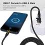 AGVEE [2 Pack] Zinc USB-C Male to USB-A 3.0 Female OTG Adapter & [2 Pack] USBC Female to USB-A 2.0 Male Converter, for MacBook Pro, iPad Pro 2020 Air 4, Galaxy S20 S10 Note 20 10, Pixel 2 3 4, Gray