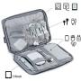 BAGSMART Cable Electronic Organizer Travel Packing Gadgets Bag Pouch for 7.9 inch ipad, Cables, Mouse, Phone, USB, SD Card, 2Pcs(Grey) BAGSMART Cable Electronic Organizer Travel Packing Gadgets Bag Pouch for 7.9 inch ipad, Cables, Mouse, Phone, USB, SD Card, 2Pcs(Grey)