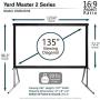 Elite Screens Yard Master 2, 135 inch Outdoor Projector Screen with Stand 16:9, 8K 4K Ultra HD 3D Fast Folding Portable Movie Theater Cinema 135'' Indoor Foldable Easy Snap Projection Screen, OMS135H2