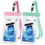 Mpow 097 Universal Waterproof Case, IPX8 Waterproof Phone Pouch Dry Bag Compatible for iPhone 12/12 Pro Max/11/11 Pro/SE/Xs Max/XR/8P/7 Galaxy up to 7'', Phone Pouch for Beach Kayaking Travel (2 Pack)