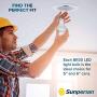 Sunperian BR30 LED Bulb, 8.5W=65W, 6500K Ultra Daylight, 800 Lumens, Dimmable Flood Light Bulbs for Recessed Cans, Enclosed Fixture Rated, Damp Rated, UL Listed, E26 Standard Base (4 Pack)