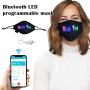 SDLAJOLLA LED Programmable Face Cover, Bluetooth LED Programmable Face Cover Custom Sign USB Rechargeable for Man Woman Mothers Day New (1PC)