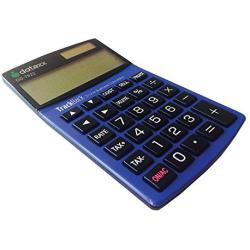 Datexx 2-Line TrackBack Business Slim Mini Desktop Calculator, DD-7622, Blue