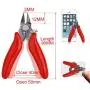Micro Soft Wire Cutter,Mini Shear Flush Cutter with Internal Spring Mechanism for Electronics,Making jewelrys-3.5inch Red