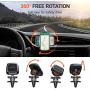 TORRAS Magnetic Car Phone Holder Mount, [6 Strong Built-in Magnets] Anti-Shake Car Vent Phone Mount, [All Phones Friendly] Air Vent Phone Mount Cradle Stand Fits for iPhone, Samsung, Huawei & All