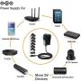 ZOZO 10W 5V2a (2000mA) Multi Tip Switching AC Power Adapter Replacement Wall Charger for Android Tablets Webcam Routers Toys Recorder Bluetooth Speaker TV Box USB Hub and More DC 5v Devices