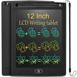 LCD Writing Tablet 12 Inch Colorful Drawing Tablet for Kids, Electronic Writing Drawing Pads Portable Doodle Board Gifts for Kids Office Memo Home Whiteboard