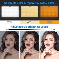 SAMTIAN Dimmable LED Video Lighting, Photography Lighting Kit with 79 Inches Stands, Batteries, Remotes, Carrying Bag, Light Panel for YouTube Studio Photography, Video Shooting, Zoom Cloud Meeting