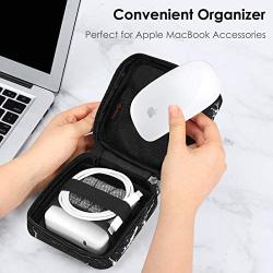 FINPAC Macbook Charger Organizer Case, Small Electronic Organizer Bag for MacBook Power Adapter, Portable Storage Travel Pouch for Laptop Accessories, Magic Mouse, USB Drives, GoPro, Gadget, Tech Gear