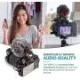 Movo VXR10 Universal Video Microphone with Shock Mount, Deadcat Windscreen, Case for iPhone, Android Smartphones, Canon EOS, Nikon DSLR Cameras and Camcorders - Perfect Camera Microphone, Shotgun Mic