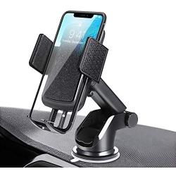 Car Phone Mount, SAVFY Car Phone Holder, Adjustable Long Arm Cell Phone Car Mount Compatible iPhone X 8 7 6 6S Se 5S Samsung Galaxy S9 S8 S7 S6 S5