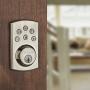 Kwikset 99070-101 Powerbolt 2 Door Lock Single Cylinder Electronic Keyless Entry Deadbolt Featuring SmartKey Security in Satin Nickel