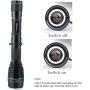 UniqueFire 1508 IR 810nm Flashlight Hunting 3 Watt SFH 4703AS Zoomable LED Torch Infrared Light with 18650 Rechargeable Batteries & USB Charger IR Illuminator Night Vision Device Fill Light Torch Set