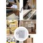 ETEKJOY RFID Electronic Cabinet Lock Hidden DIY for Wooden Cabinet Locker Drawer Cupboard (Gray)