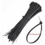 100 Pack Zip Tie Adhesive Mounts Self Adhesive Cable Tie Base Holders with Multi-Purpose Cable Tie (Length 150 mm, Width 2 cm, Black)