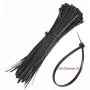 100 Pack Zip Tie Adhesive Mounts Self Adhesive Cable Tie Base Holders with Multi-Purpose Cable Tie (Length 150 mm, Width 2 cm, Black)