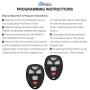 VOFONO Car Key Fob 5 Buttons Flip Keyless Remote Control Key Fob for GMC Acadia Yukon/Cadillac Escalade SRX/Chevy Suburban Tahoe Traverse/Buick Enclave FCC ID: OUC60270, OUC60221(Pack of 2)