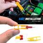 Nilight - 50029R 120 Pcs Standard Blade Fuse 5A/7.5A/10A/15A/20A/25A/30A AMP Assorted Set with 10 Pack 14AWG ATC/ATO Inline Fuse Holder, 2 Years Warranty