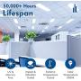 Hyperikon T8 LED Tube Light 2 Foot, Glass T10 T12 10W=32W, Dual & Single End, Hybrid Works with or Without Ballast, Frosted Lens, UL, Crystal White, 25 Pack