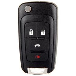 ECCPP Pack of 1 Uncut Key Fob Keyless Entry Remote fit for 2010-2016 for Camaro/for Cruze/for Equinox/for Malibu OHT01060512